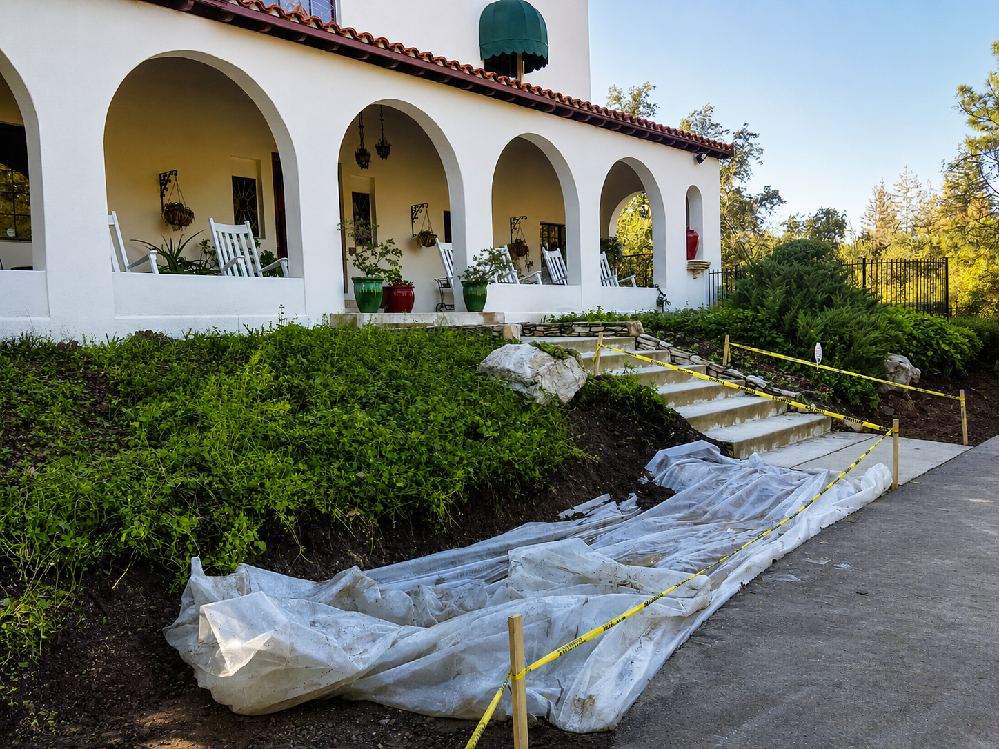 Front entry construction before