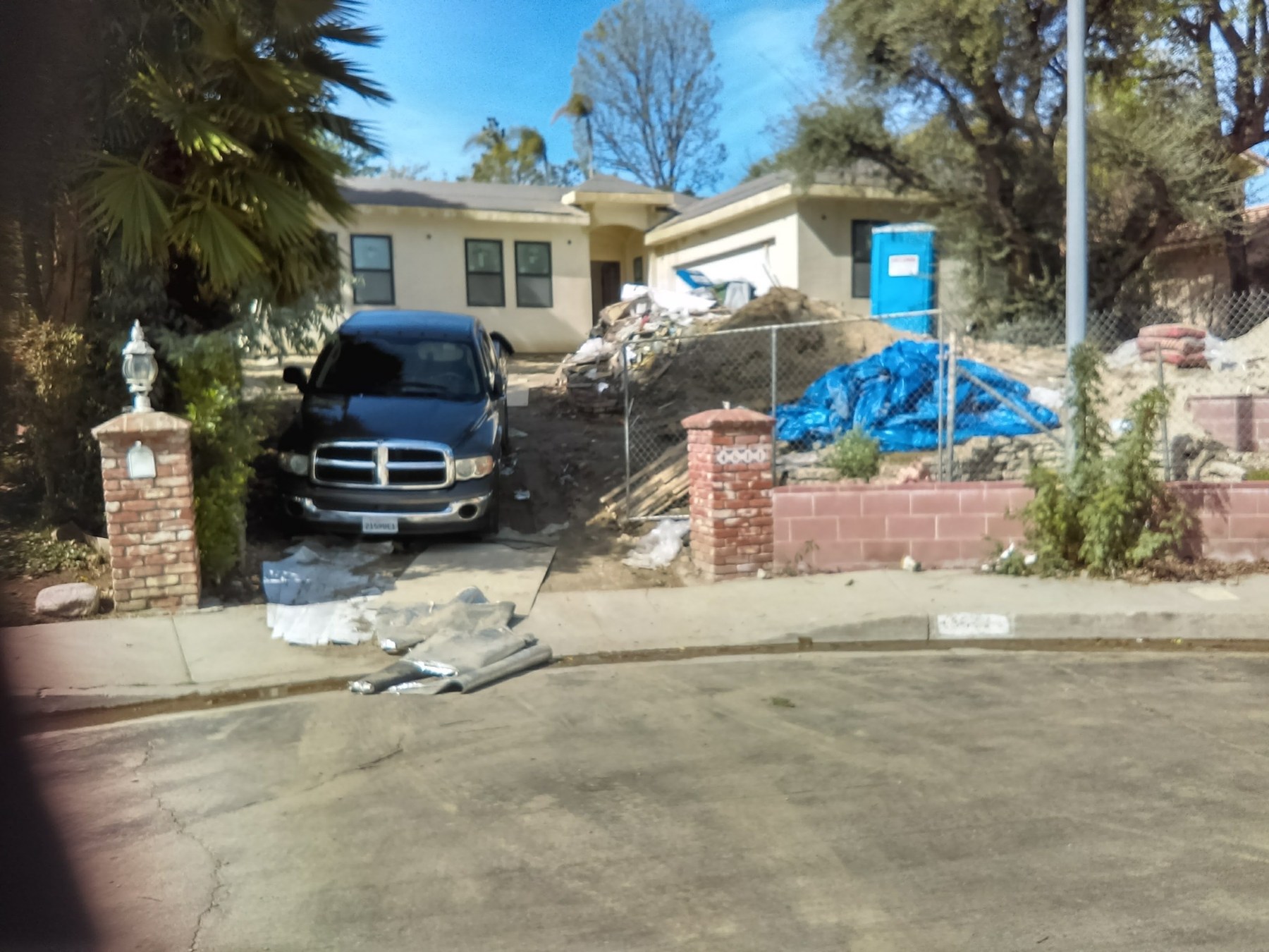 Patio project before