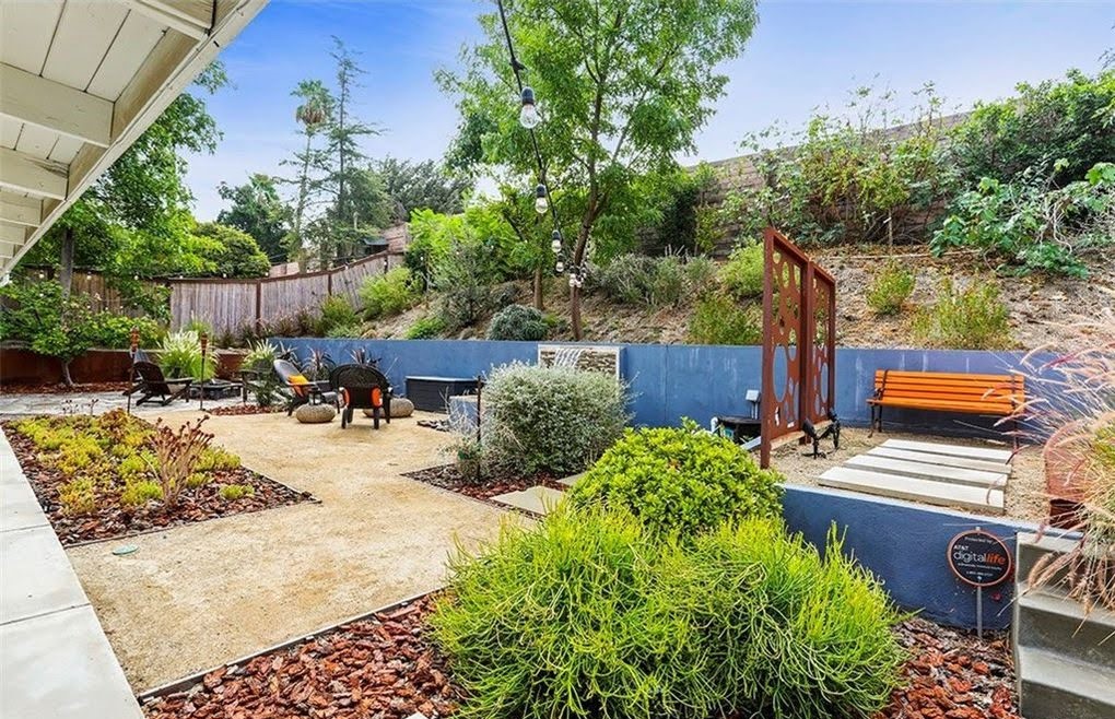 California-inspired garden with habitat-friendly planting